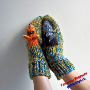 Женские варежки зимние на любую руку