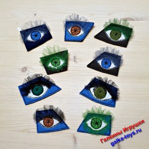 Стильная брошь в виде глаза