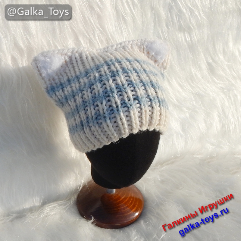 шапочка с кошачьими ушками