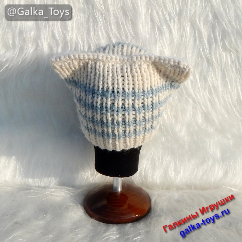 шапка кошка с ушками купить