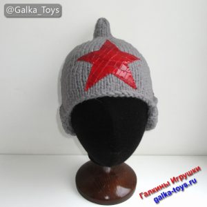 Шапка буденовка с красной звездой