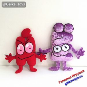 Необычные мягкие игрушки персонажи ИНМТ Ёшка и И Краткий