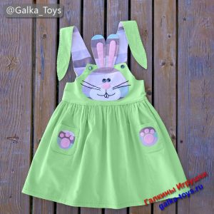 Летний сарафан для девочки самый милый заяц