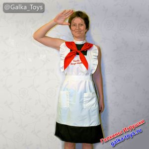 Женский фартук для кухни Пионерский фартук с вышивкой